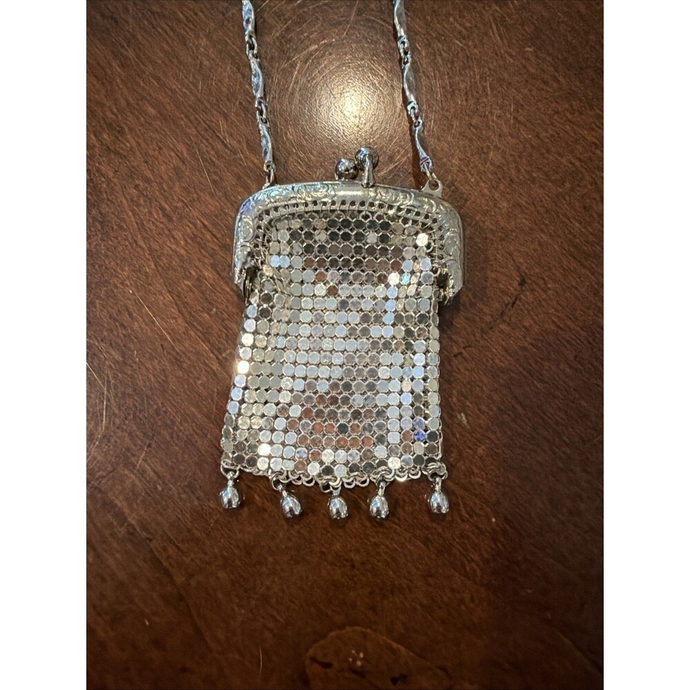 Vintage Whiting And Davis Mesh Coin Neck Pursette 1982